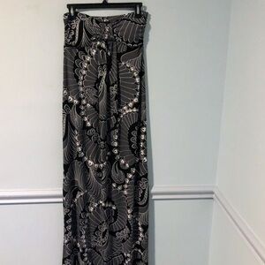 Body and Soul Gray & Black Sleeveless Maxi Dress Size Small